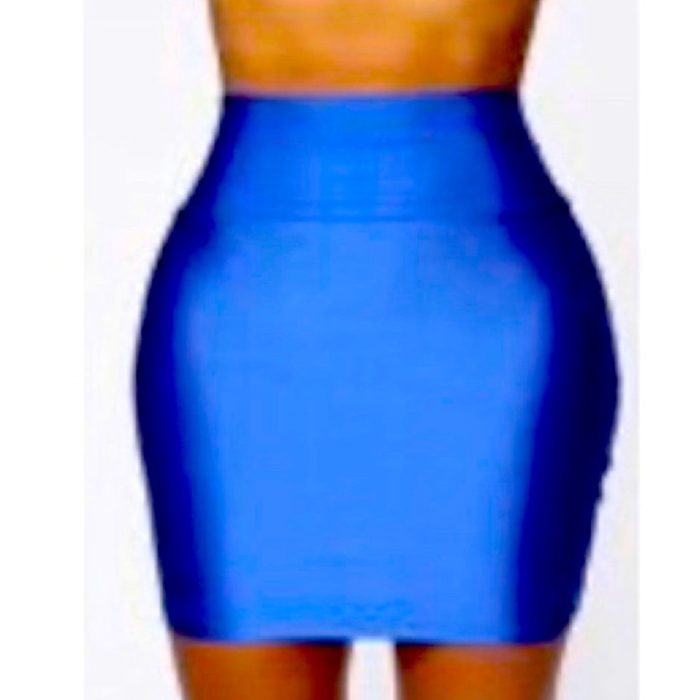 Mini skirt - cobalt blue